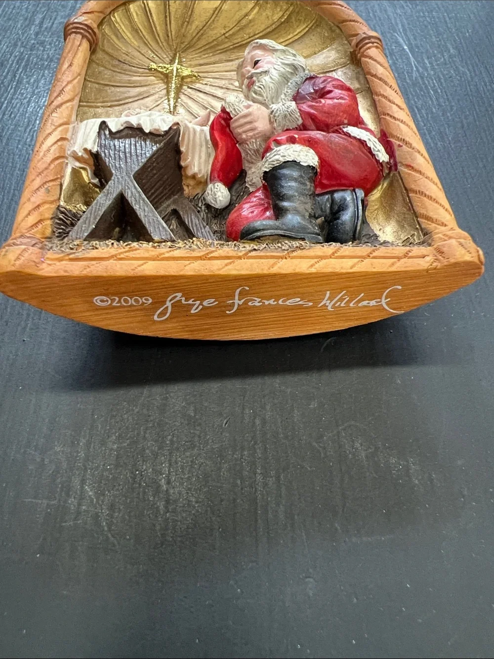2009 Nativity Ornament with Kneeling Santa 🌟✝️
